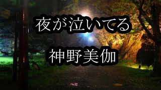 神野美伽　夜が泣いてる　カラオケ