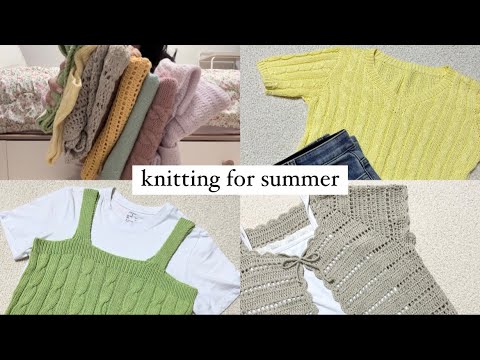 뜨개옷 | 뜨개옷 소개해요 Ep.1 | 여름뜨개옷 | 바늘이야기, 봄날스웨터, 김뜨개 | Knitting Vlog ...