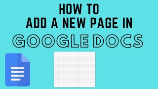 How to Add a New Page in Google Docs