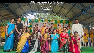 kolatam dance  performance  zphs high plus school madanapalle