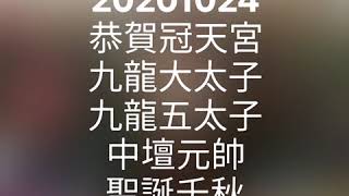 20201024 冠天宮靜修堂 太子們聖誕慶典花絮