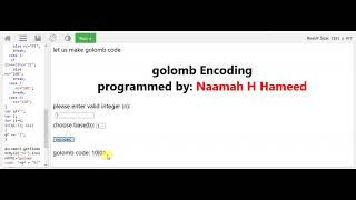 golomb coding script