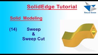 How Sweep use in SolidEdge ST9 | Sweep in SolidEdge | SolidEdge Features