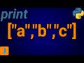How To Print A List Of Strings In Python