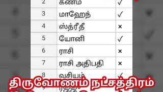 திருவோணம் நட்சத்திரம் 10 திருமண பொருத்தம் எளிதாக பார்க்கலாம் ஸ்ரீ மங்கை