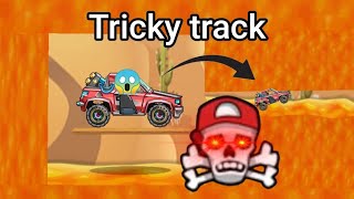 The trickiest desert track I ever made 😮. In hill climb racing 2. + track ID.