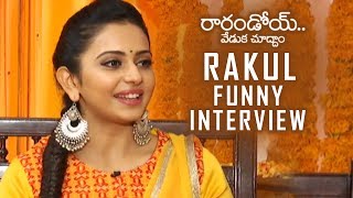 Rakul Preet Singh Funny Interview About Rarandoi Veduka Chuddam | TFPC