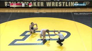 Maryland Terrapins at Purdue Boilermakers Wrestling: 285 Pounds - Dawson Peck vs. Tyler Kral