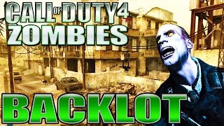 COD 4 ZOMBIES: SUPER FAIL AT THE VERY END!! Backlot w/ the ZombieSquad (Call of Duty) | Chaos