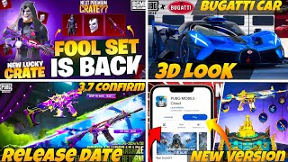 Joker Set M4 Fool Return | Bugatti Car Back Next Update | Pubg new Cloud Version | Next x-sut 3.6