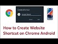 How to Create Website Shortcut on Chrome Android