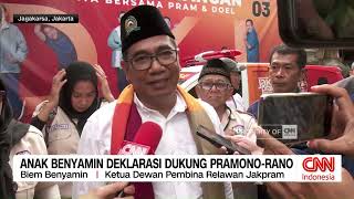 Anak Benyamin Deklarasi Dukungan Pramono-Rano