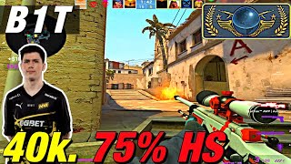 b1t insane 40k. \u0026 75% HS matchmaking game 🥵 CSGO b1t POV