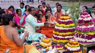 TTGA 2024 - Engilipuvvu Bathukamma Celebrations  at Sri Venkateswara Temple of NC