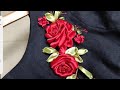 Design clothing| Ribbon embroidery for Dress