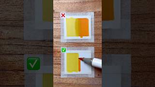 How to Blend Colors with Alcohol Markers! 🤔✨🎨 #art #hack #tutorial