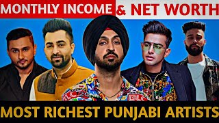 Richest Punjabi Singers Monthly Income & Net Worth 2022 | Diljit Dosanjh | Honey Singh | Sharry Maan