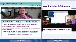 Online PreCalc tutoring, JA043017