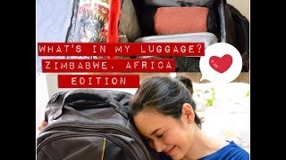 พกอะไรในกระเป๋าเดินทางใบใหญ่ | What's In My Luggage? - Zimbabwe, Africa Edition