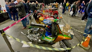 The Custom Scooter Show At Venue Cymru  . Llandudno National Scooter Rally 2024 .