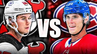 JURAJ SLAFKOVSKY VS JACK HUGHES… Habs Forward SPEAKS OUT (Montreal Canadiens, New Jersey Devils) NHL