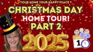 NEW!🌲 CHRISTMAS DAY HOME TOUR PART TWO 2024🌲 COZY TWILIGHT CHRISTMAS HOUSE TOUR TRADITIONAL