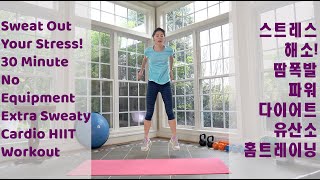 IntervalUp 30-Minute No Equipment Bodyweight Cardio and Abs HIIT Workout 집에서 하는 파워 다이어트 전신 유산소 홈트레이닝
