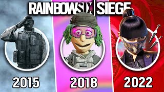Evolution of Rainbow Six Siege 2015-2022