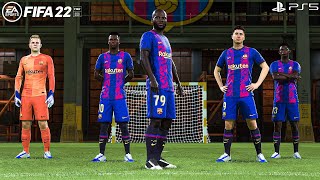 FIFA 22 PS5 - Barcelona Vs Liverpool Ft. Lewandowski, Kessie, - Volta Football - 4K Gameplay