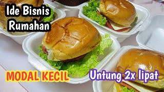 IDE BISNIS MODAL KECIL UNTUNG SEBESAR BESARNYA BURGER HANYA MODAL 4000 AN AJA  PER PCS