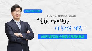 호환, 마마보다 더 무서운 세금 | #김하늘변호사 #법률사무소해들 #허위세금계산서발급 #자료상탈세 #필요적병과 #벌금선고유예 #조세소송 #꼬마빌딩