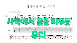 [Guitar Tab 기타 타브 악보] 우디- 사막에서 꽃을 피우듯 Woody - Flower in the Desert