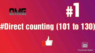 Direct counting (101 to 130)