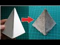 How to make a concrete pyramid | how to mold a concrete pyramid | 3d shapes model making