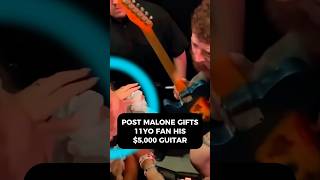 Fans asked Post Malone for his guitar 🎸#postmalone #shorts