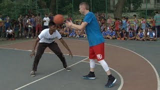 The Professor 1v1 vs Feisty India Pro Player.. Game gets physical, NBA India event