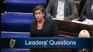 Mary Lou McDonald confronts Eamon Gilmore over Labour Party lies