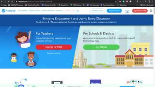 Signing Up/Logging Into Nearpod