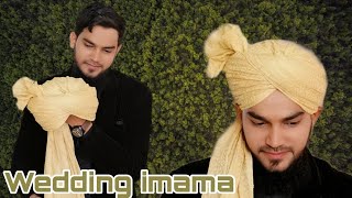 How to tie beautiful imama sharif | Amama sharif | wedding imama | #smrqvlog