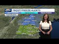 Video: Frost advisory, with cool start to weekend