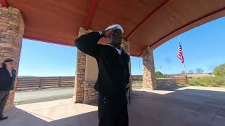 Melvin Dunlap's funeral. And military Honors.