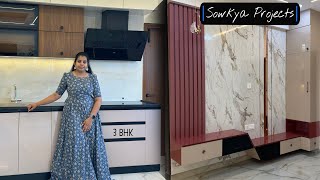 Modern 3BHK Full Home Interiors | East Facing | Sowkya Project | Kismatpur | Hyderabad | CASA