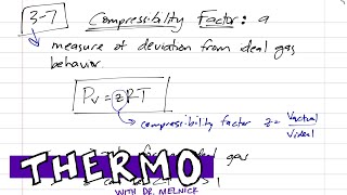 Thermodynamics - 3-7 Ideal Gas Equation with compressibility factor