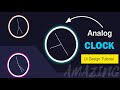 Amazing Analog Clock Design using Html CSS & JavaScript (Step by Step) 2023