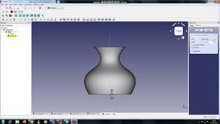 Vase using revolve option by Navya Malempati_ R.No. 20EC10046