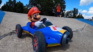RC Mario Kart at the Skatepark