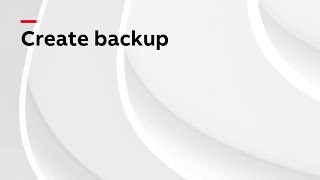 YuMi® Create Backup file on the FlexPendant