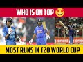 TOP 5 Batsmen With Most Runs in T20 World cup History #Cricket #ytshorts #Shorts