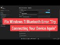 FIX Windows 11 Bluetooth Error 