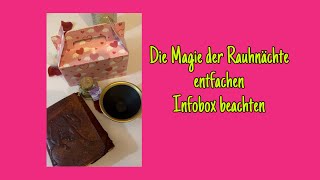 Rauhnächte Kalender Handmade Infobox ansehen Jetzt sichern #rauhnächte #magie #rituale